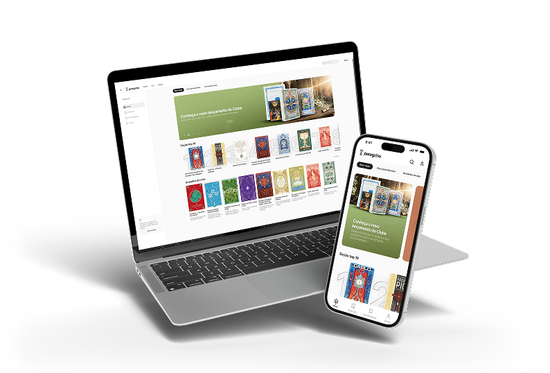 Dispositivos com app Peregrino