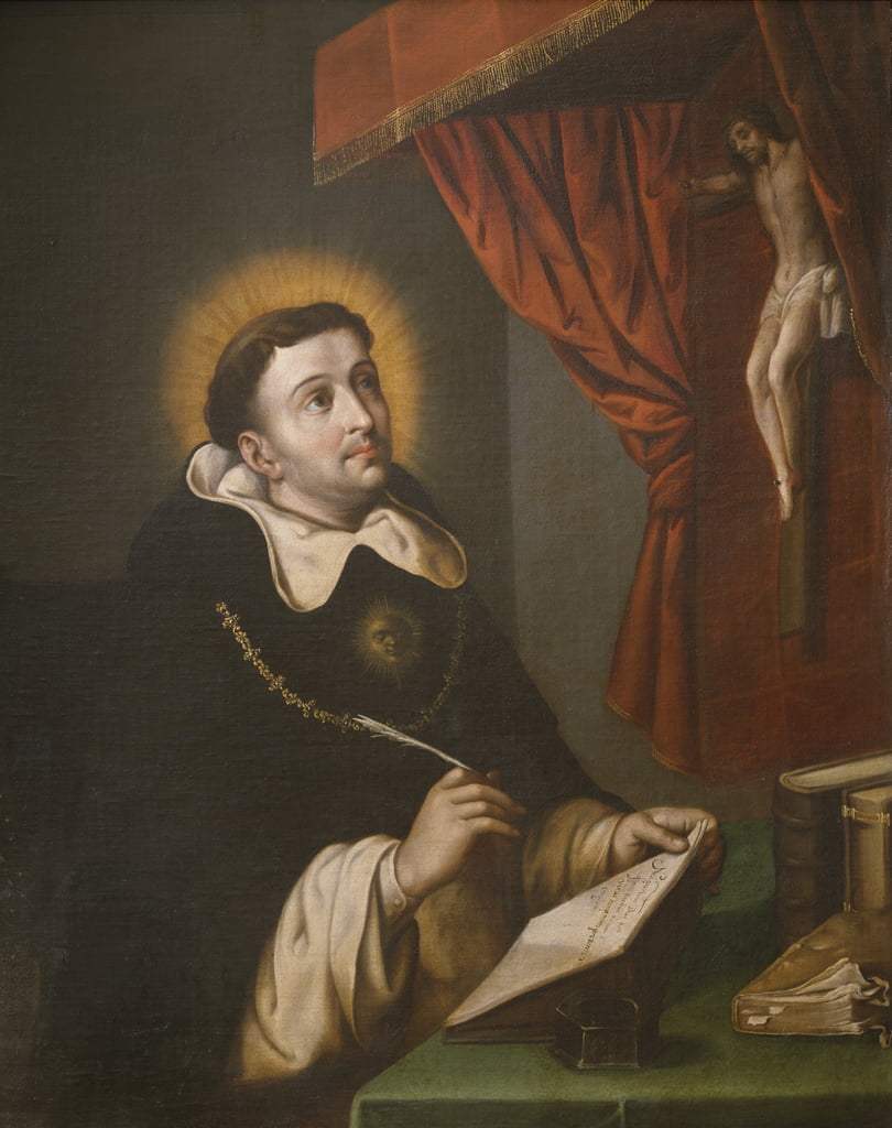 Santo Tomás de Aquino diante do Crucifixo