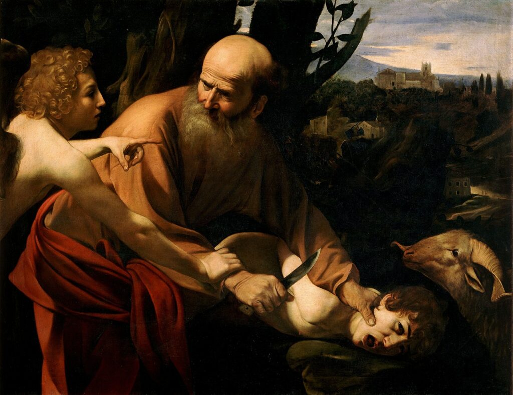 O sacrifício de Isaac, uma das principais cenas do Antigo Testamento.