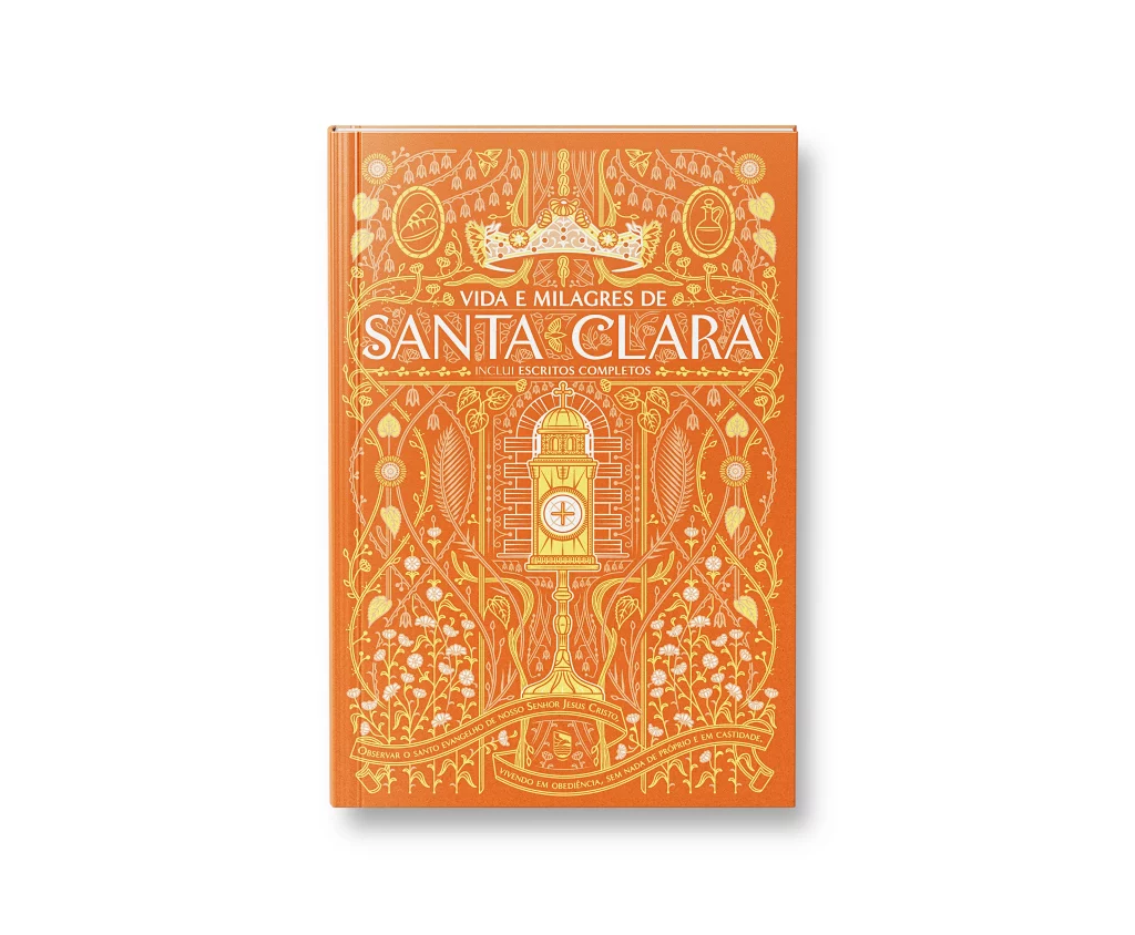 livro vida e milagres de santa clara, edição da minha biblioteca católica.