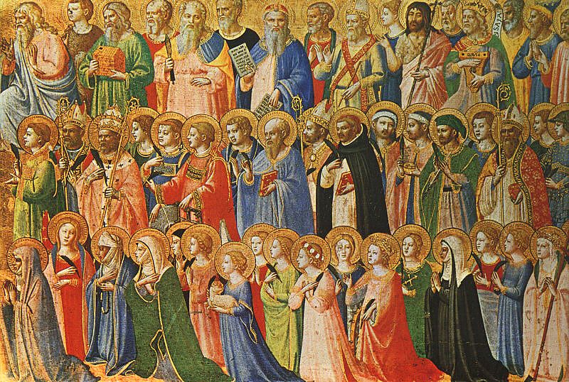 imagem para ilustrar a novena de todos os santos