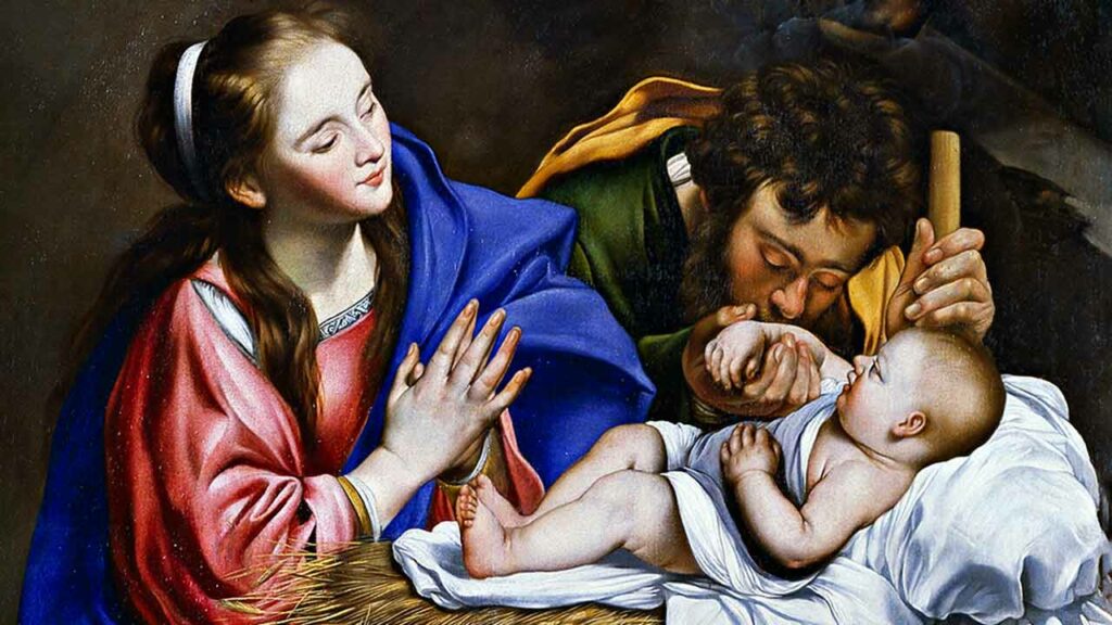 imagem do nascimento de jesus, que celebramos na oitava de natal.