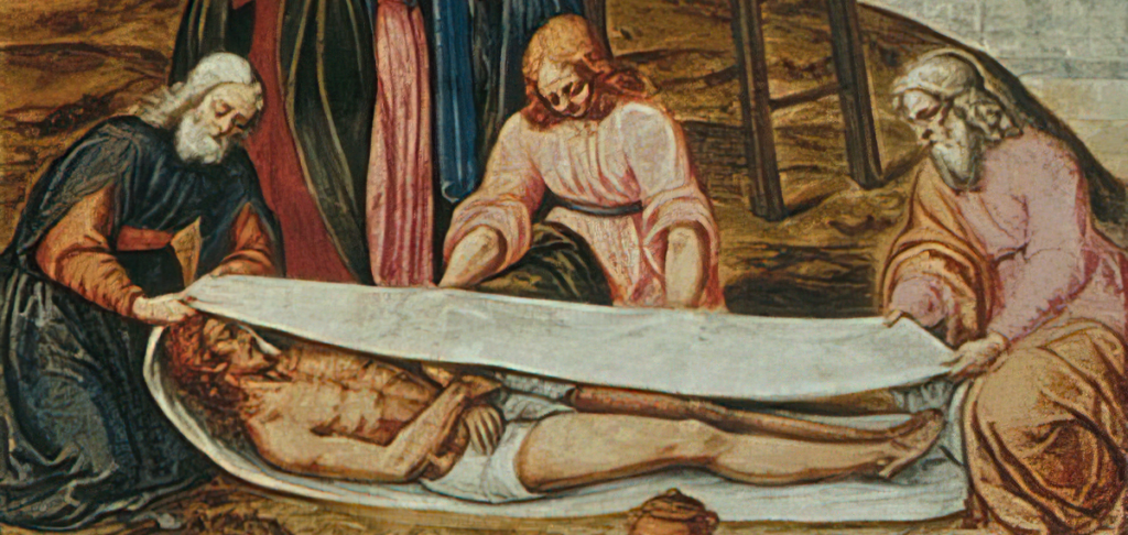 pintura do santo sudário.