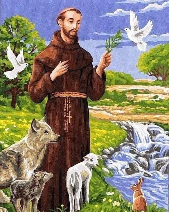 São Francisco de Assis, o santo padroeiro dos animais.