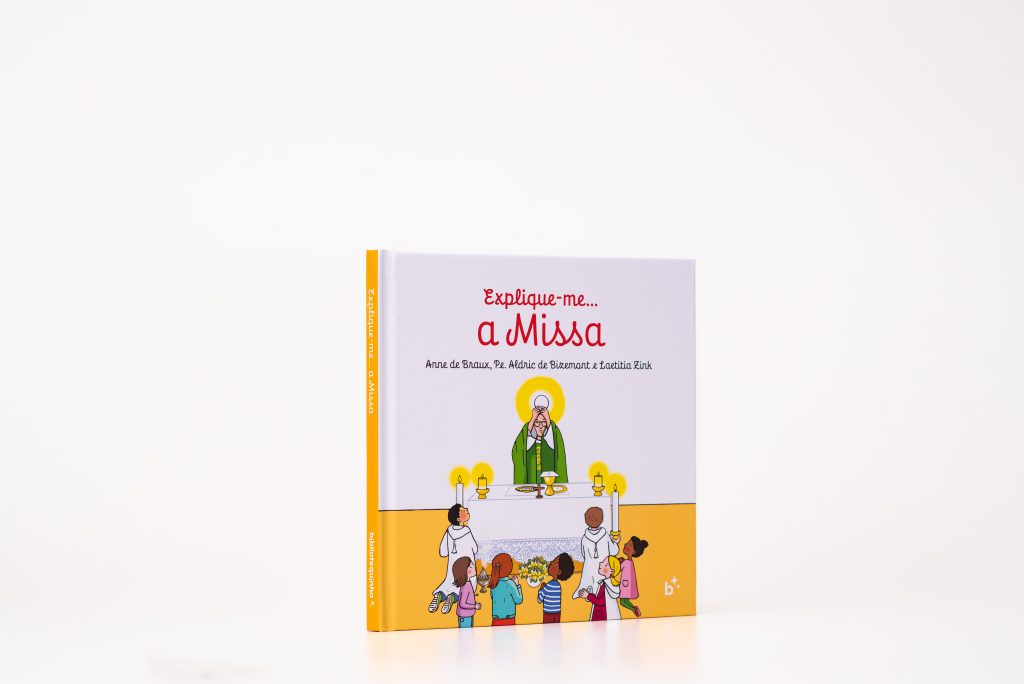 livro católico para crianças sobre a missa.
