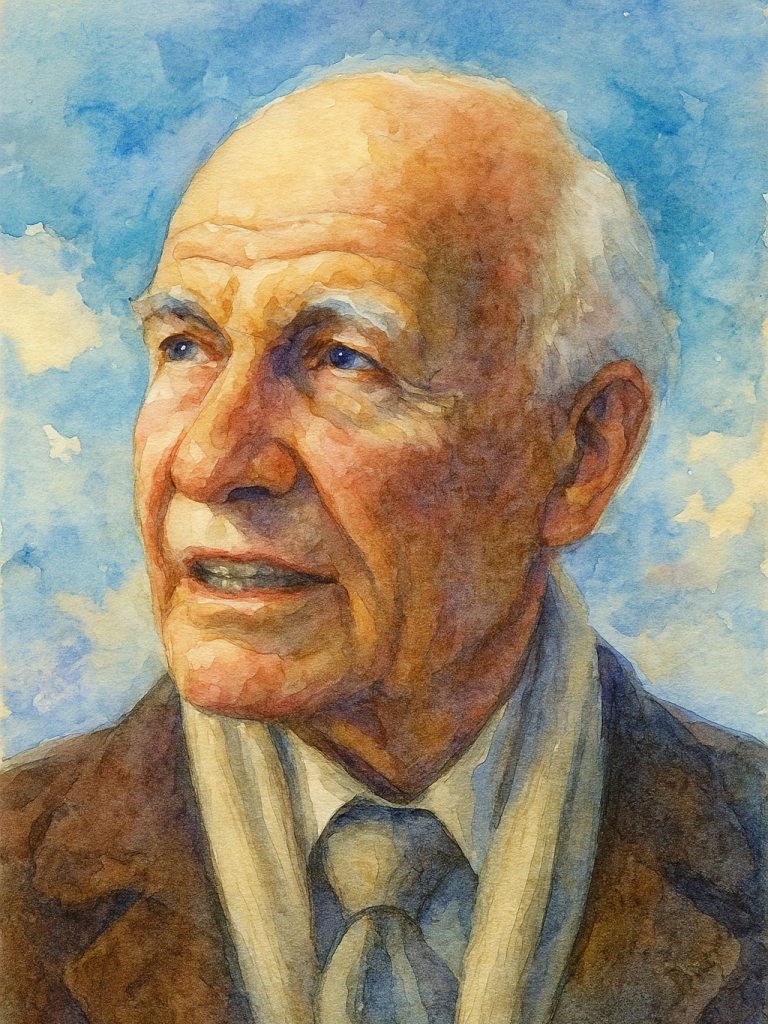 retrato do filósofo josef pieper.