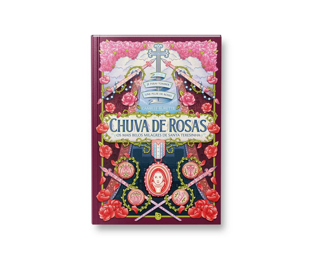 livro chuva de rosas, edição da minha biblioteca católica.