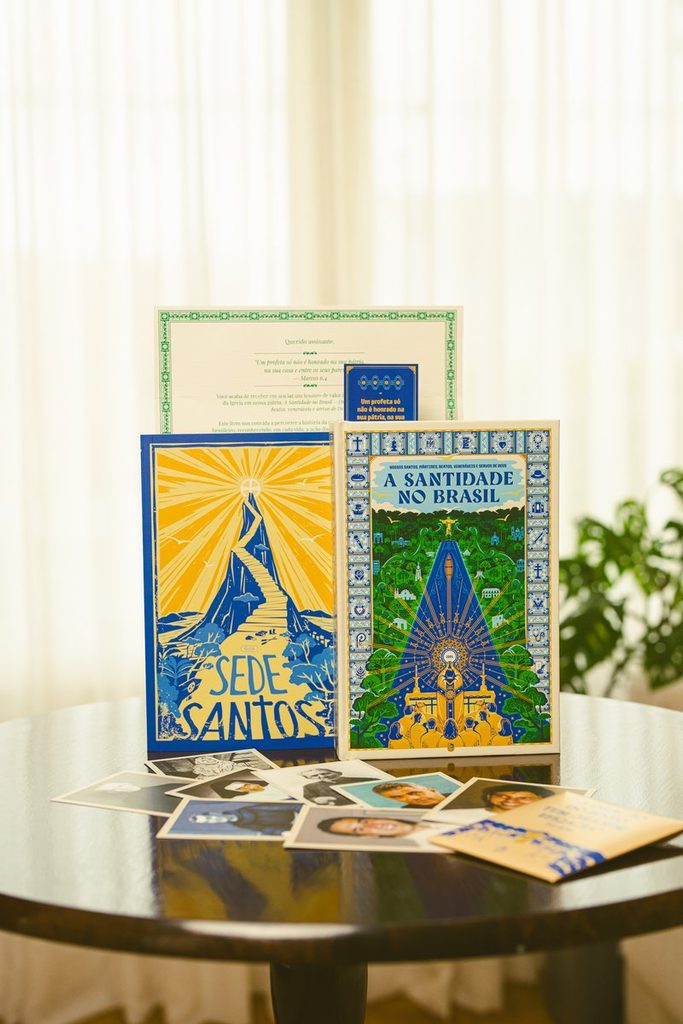livro autoral santidade no brasil, da editora minha biblioteca católica. 